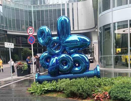 316L SS লন ​​এবং বাগানের মূর্তি এবং ভাস্কর্য নীল বেকিং বার্নিশ